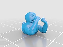 邪恶的结实的鸭子