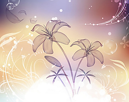 梦幻背景花纹