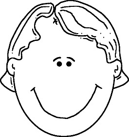 boyface轮廓剪贴画