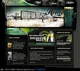 乐队网页设计模板