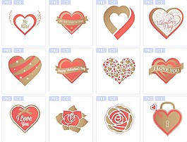 情人节爱心图标下载