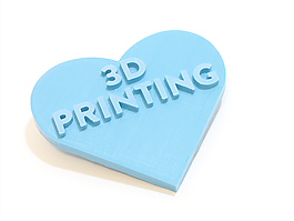 我们喜欢3D印刷的心