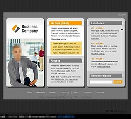 理财公司网站设计模板