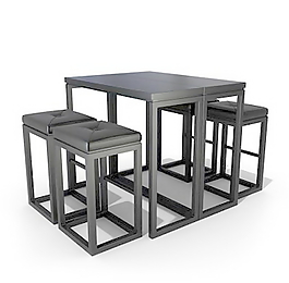 西餐厅桌椅3d模型家具模型 17