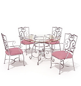 西餐厅桌椅3d模型家具模型 44