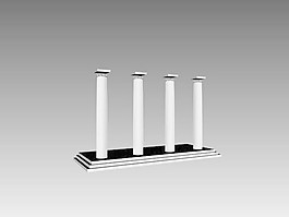 欧式构件3d模型下载欧式装饰构件 166