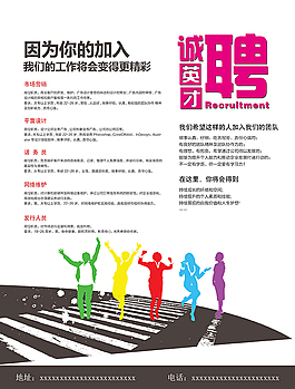 诚聘英才宣传单