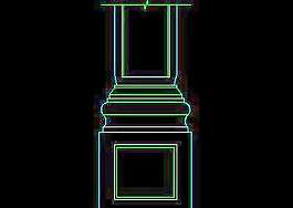 中式柱子CAD图块素材18