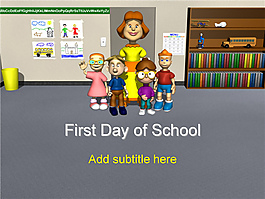 幼儿园学校ppt模板