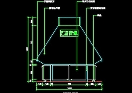 体育用品店、眼镜店、音像店实例装修施工图纸、cad详图63