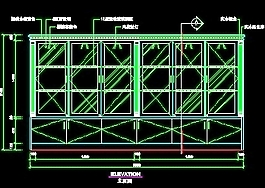 体育用品店、眼镜店、音像店实例装修施工图纸、cad详图22