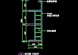 体育用品店、眼镜店、音像店实例装修施工图纸、cad详图8