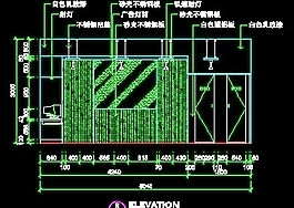 体育用品店、眼镜店、音像店实例装修施工图纸、cad详图14