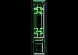 中式隔扇门-cad门图块素材下载40