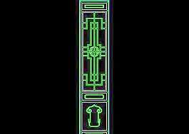 中式隔扇门-cad门图块素材下载36