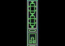 中式隔扇门-cad门图块素材下载32