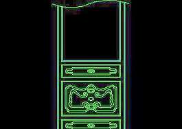 中式隔扇门-cad门图块素材下载62