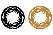 太阳神鸟图案矢量