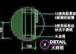 二居室实例、现代简约场景cad详图A3例-32