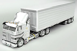 交通运输卡车3d模型3d装修模板 1