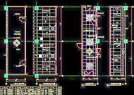 一层心电室平面,天花,地面铺装图-门诊、急诊楼装修CAD施工图