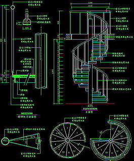 楼梯与栏杆cad详细施工图8
