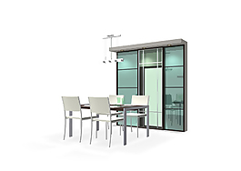 酒柜及餐桌-3D家具模型