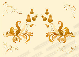 古典风格花纹矢量素材