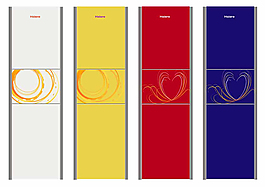 动感曲线冰箱面板设计