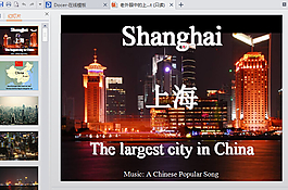 老外眼中的上海ppt模板