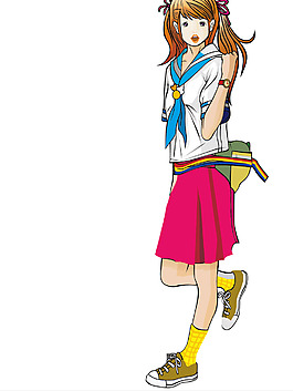 走路女生