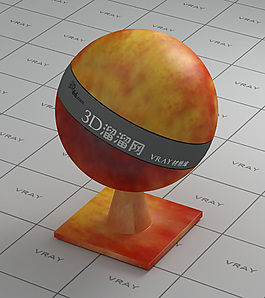 vray红色苹果材质