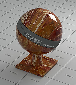 vray棕色大理石材质