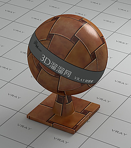 vray棕色地砖材质