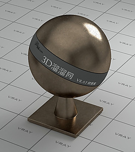 vray深棕色金属材质