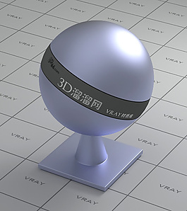 vray兰色金属材质