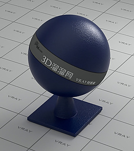 vray暗蓝色皮革材质