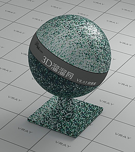 vray绿色马赛克材质