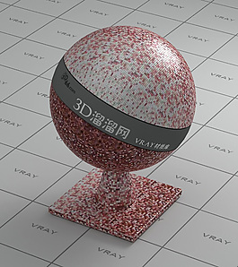 vray红色马赛克材质