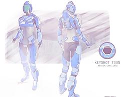 KeyShot科幻英雄