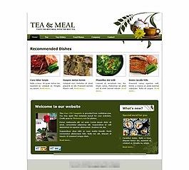 茶和食品类企业网站模板