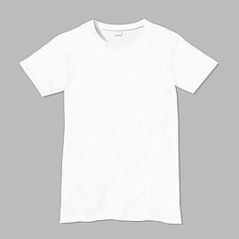 白色t恤向量图片