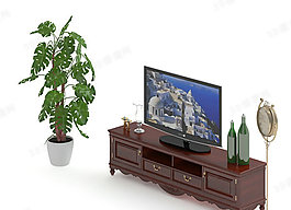 3D电视柜模型