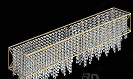 3D水晶吊灯模型