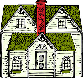 维多利亚宅酒店的彩色剪贴画