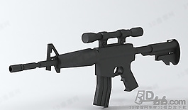 3D机枪模型