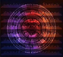 光圈背景矢量图