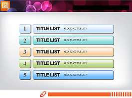 复古实用的幻灯片图表模板
