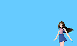 短裙女孩