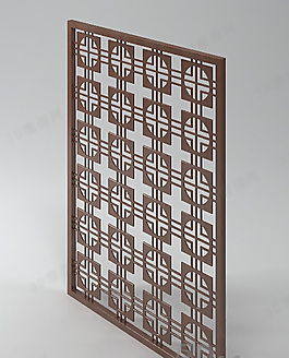 3D镂花窗模型
